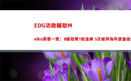 EDG功勛輔助Meiko榮譽一覽：8個冠軍1枚金牌 5次被評為年度最佳輔助插圖