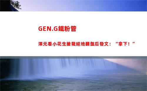 GEN.G鐵粉管澤元看小花生搶龍絕地翻盤后發文：“拿下！”
