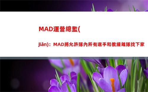 MAD運營總監(jiān)：MAD將允許隊內所有選手和教練離隊找下家