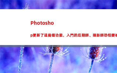 Photoshop更新了這幾個功能，入門的后期師、攝影師恐怕要被淘汰(photoshop下載)
