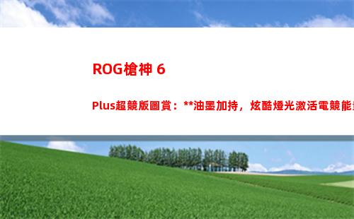 ROG槍神 6 Plus超競版圖賞：隱形油墨加持，炫酷燈光激活電競能量
