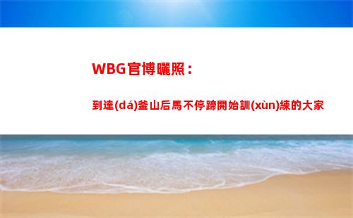 WBG官博曬照：到達(dá)釜山后馬不停蹄開始訓(xùn)練的大家