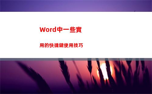 Word中一些實用的快捷鍵使用技巧(怎么讓word小一些)插圖14