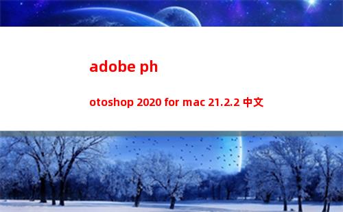 adobe photoshop 2020 for mac 21.2.2 中文免費版