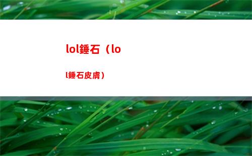 lol錘石（lol錘石皮膚）