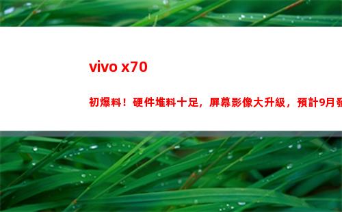 vivo x70初爆料！硬件堆料實足，屏幕影像大晉級，估計9月頒布