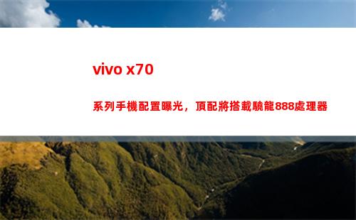 vivo x70系列手機擺設暴光，頂配將搭載驍龍888處置器