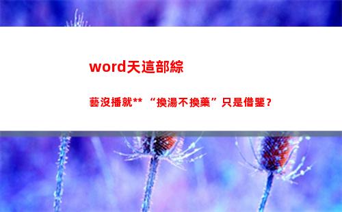 word天這部綜藝沒播就被指抄襲 “換湯不換藥”只是借鑒？