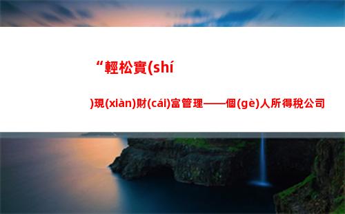 個(gè)人所得稅80000(個(gè)人所得稅80000能退多少稅)
