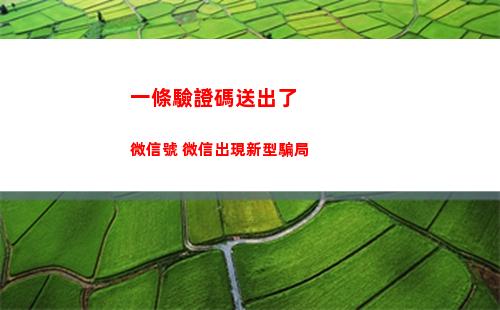 一條驗證碼送出了微信號 微信出現新型騙局