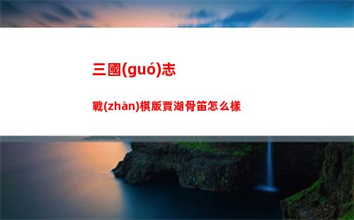 三國(guó)志戰(zhàn)棋版賈湖骨笛怎么樣