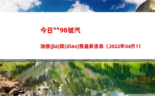 今日拉薩98號汽油價(jià)調(diào)整最新消息（2022年04月11日）