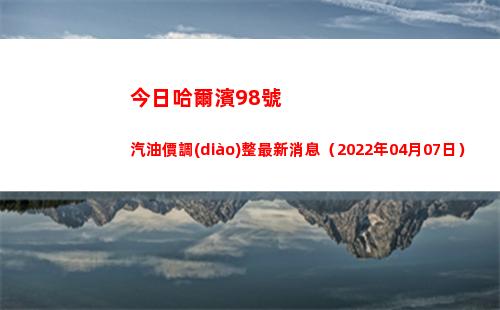 今日哈爾濱98號汽油價調(diào)整最新消息（2022年04月07日）插圖