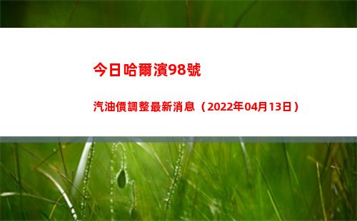 今日哈爾濱98號汽油價調整最新消息（2022年04月13日）