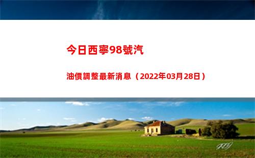 今日西寧98號汽油價調整最新消息（2022年03月28日）