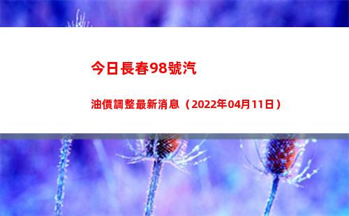 今日長春98號汽油價調整最新消息（2022年04月11日）插圖