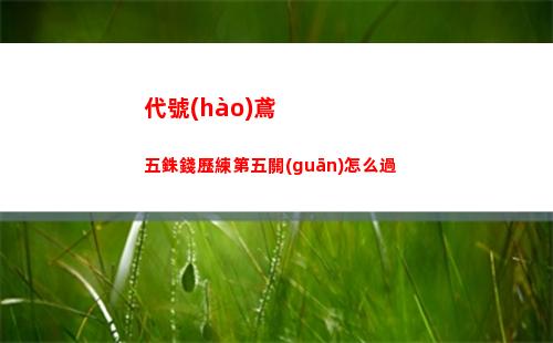 代號(hào)鳶2 12如何過
