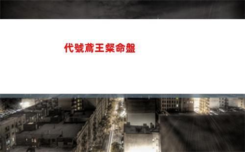 代號鳶王粲命盤