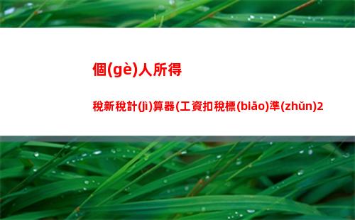 新的個(gè)人所得稅計(jì)算(新個(gè)人所得稅計(jì)算題及解析)