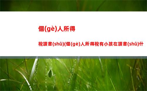 個(gè)人所得稅半稅(個(gè)人所得稅是怎么扣稅的)