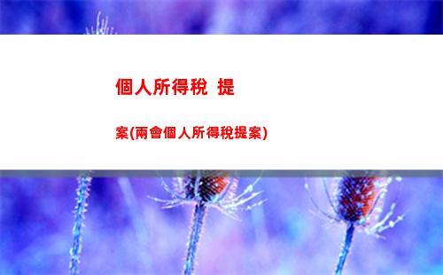個人個人所得稅感悟(個人分紅怎么交個人所得稅)