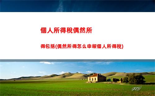 個人所得稅梯段(個人所得稅稅段)