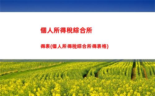 快速了解如何按照個人所得稅法來計算你的稅款！