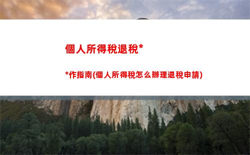 個人所得稅數量(個人所得稅如何申請免稅)