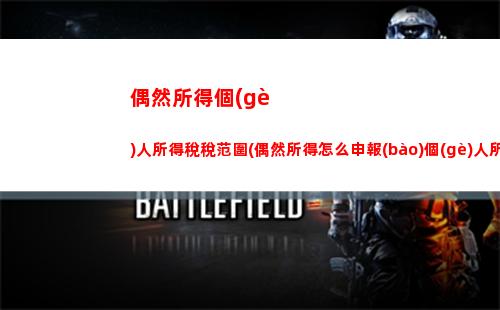 偶然所得稅與個(gè)人所得稅(個(gè)人所得稅和個(gè)人偶然所得稅)