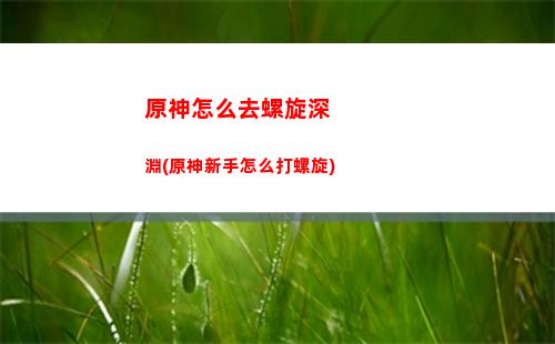 原神怎么與丘丘人對話