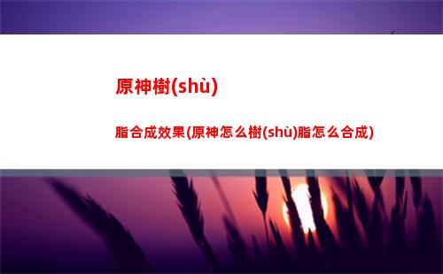 原神食材(原神食材怎么加工)