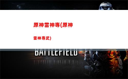 原神雷神原神雷神全民