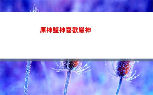 原神神里玄學(原神武器玄學)
