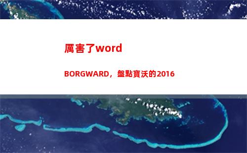 厲害了word BORGWARD，盤點寶沃的2016