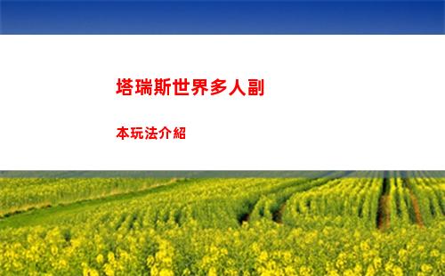 塔瑞斯世界多人副本玩法介紹