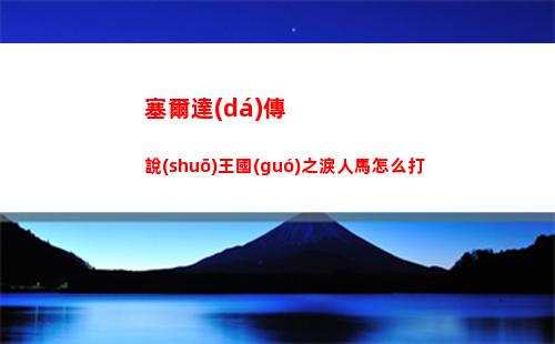 塞爾達(dá)傳說(shuō)王國(guó)之淚人馬怎么打