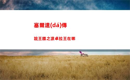 塞爾達(dá)傳說王國之淚卓拉王在哪