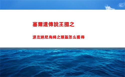 塞爾達傳說王國之淚攻略加卜臺地的堡望怎么完成