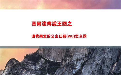 塞爾達傳說王國之淚我親愛的公主任務(wù)怎么做