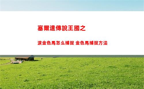 塞爾達傳說王國之淚金色馬怎么捕捉 金色馬捕捉方法