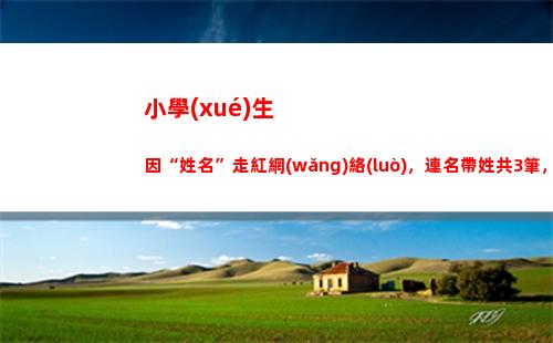 小學(xué)生因“姓名”走紅網(wǎng)絡(luò)，連名帶姓共3筆，沒有一筆是彎的(小學(xué)生姓名卡片)