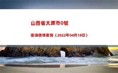 山西省太原市0號柴油價格查詢（2022年04月18日）