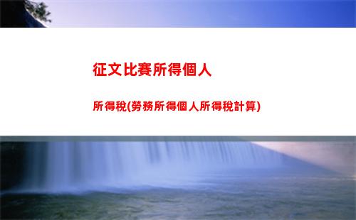 計算個人所得稅計算器(計算個人所得稅計算器Android)
