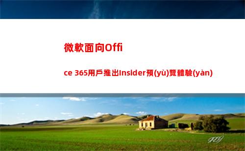 微軟面向Office 365用戶推出Insider預(yù)覽體驗(yàn)(微軟面向消費(fèi)者收入)