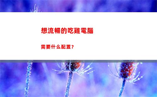 想流暢的吃雞電腦需要什么配置？(吃雞要流暢)