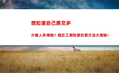 薪資漲了還不會算個稅？快來學個人所得稅計算方法，輕松掌握！