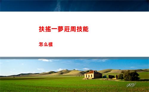 扶搖一夢莊周技能怎么樣