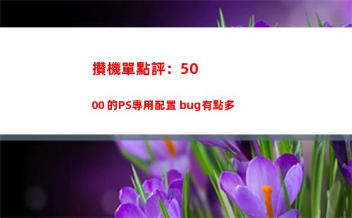 攢機單點評：5000+的PS專用配置 bug有點多(攢機單什么意思)