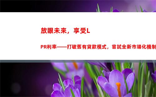 【驚喜來襲】lpr利率的4倍竟然是？！