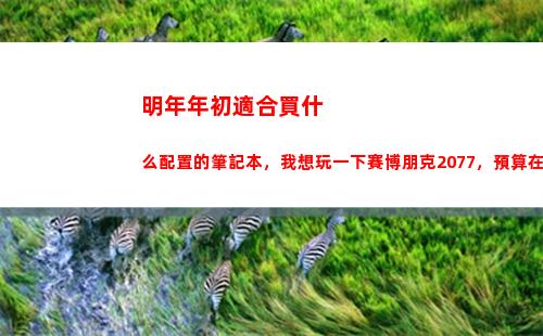 明年年初適合買什么配置的筆記本，我想玩一下賽博朋克2077，預算在1w左右？